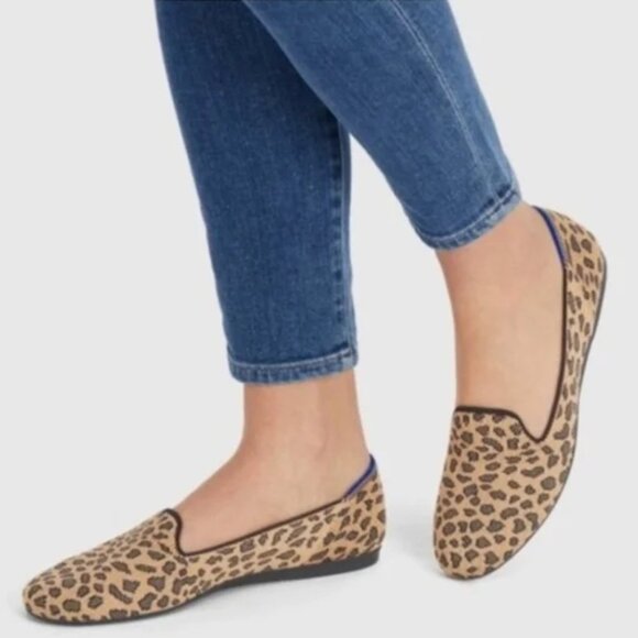 Rothy's Shoes - Rothys The Loafer Mocha Spot Leopard Print Flats Size 7 Brown Animal